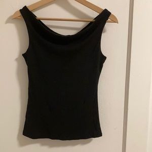 Black Off-Shoulder Tank